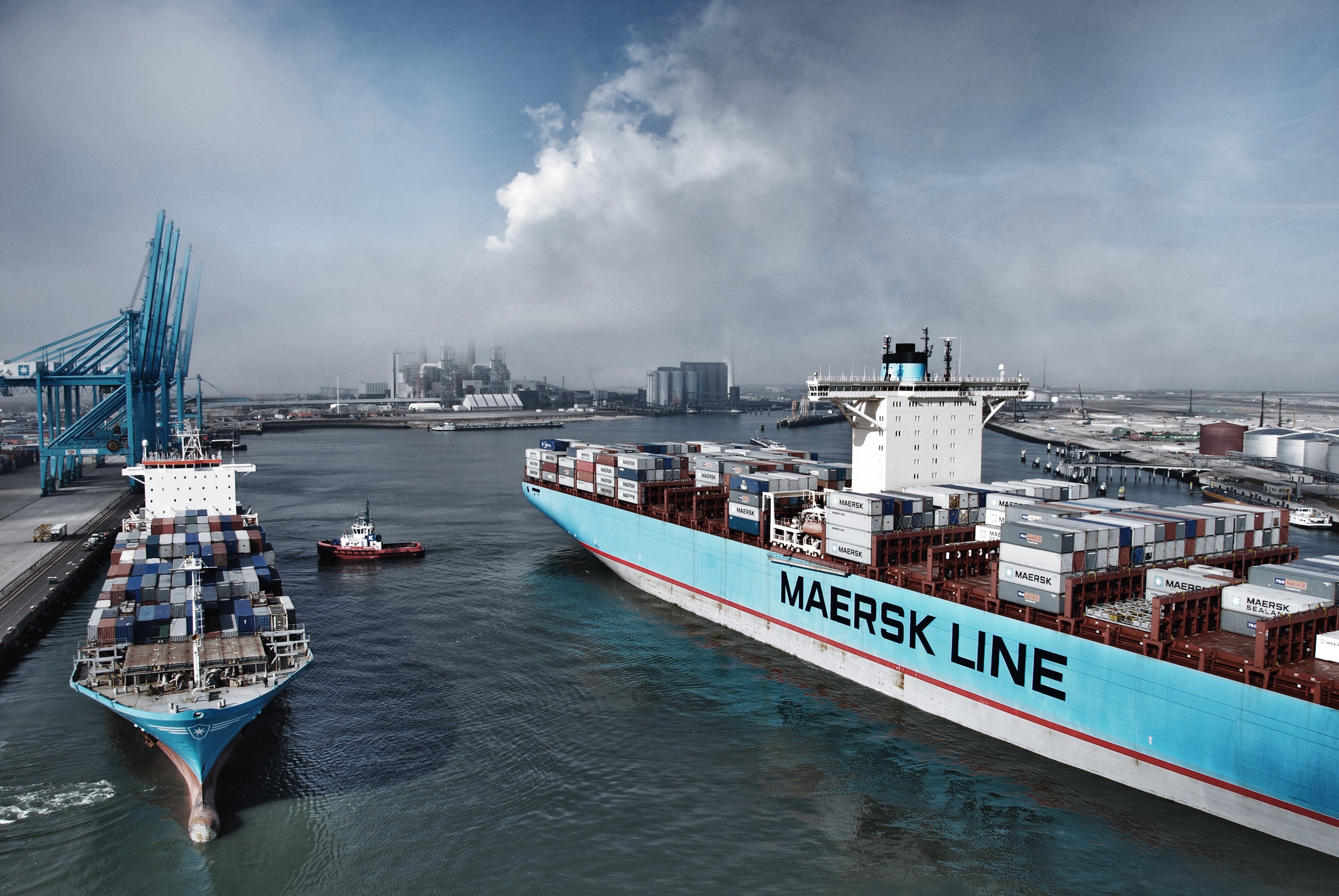 HDQ Image container ship. Maersk line, Sea and ocean, Ship
