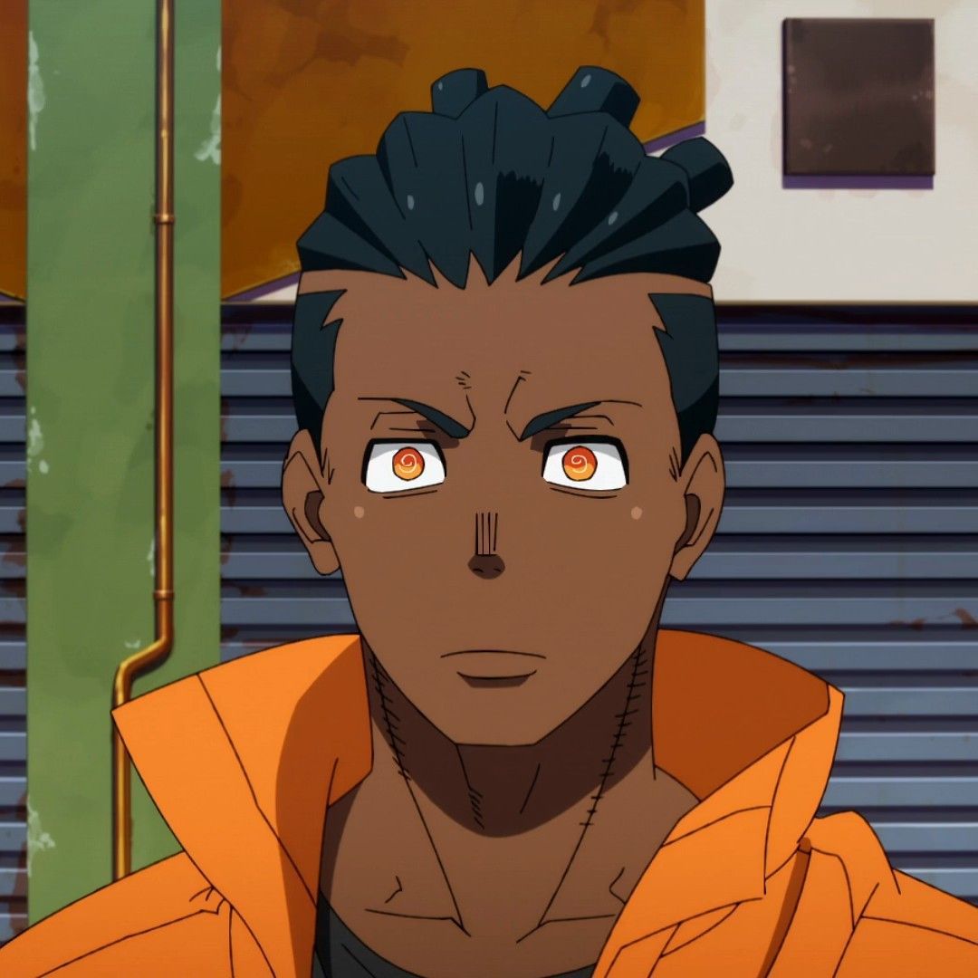 Montgomery Ogun (Enen no Shouboutai: Ni no Shou). Aesthetic anime, Black anime characters, Anime