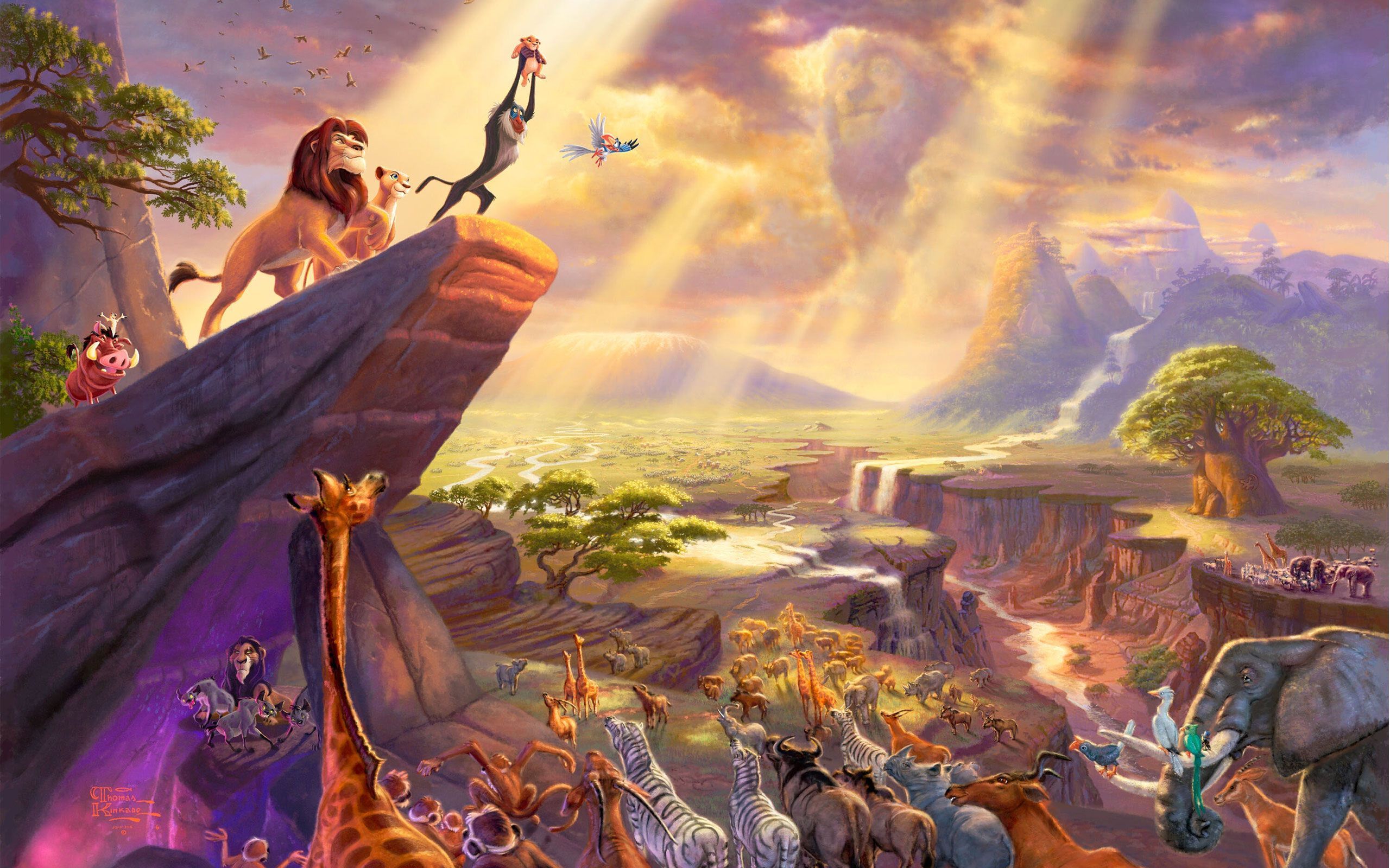 The Lion King Rock scene 2560x1600 wallpaper