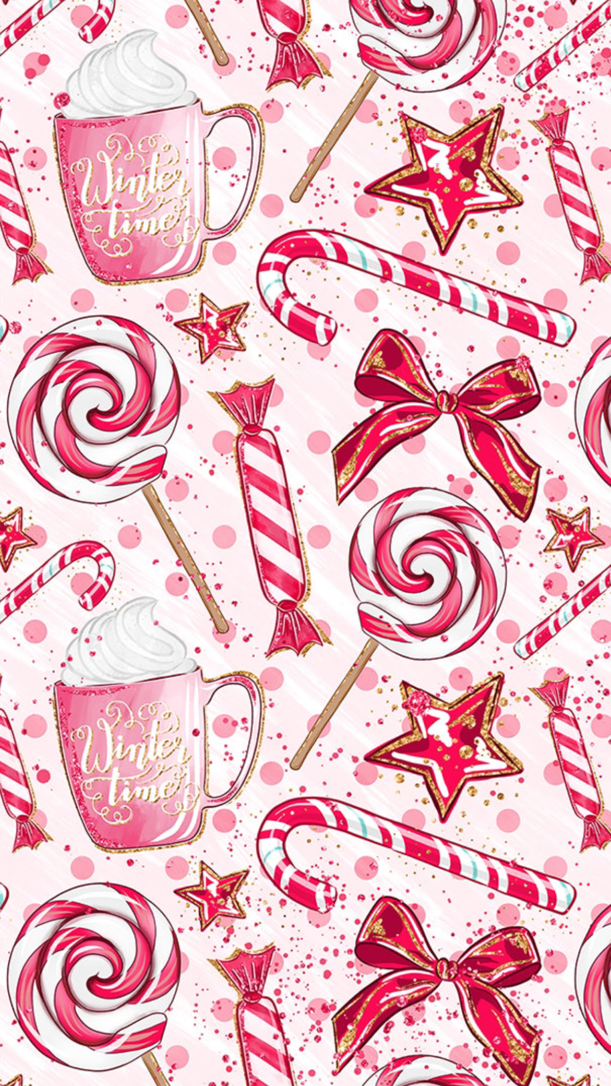 Candys for thy amore. Wallpaper iphone christmas, Christmas phone wallpaper, Cute christmas wallpaper