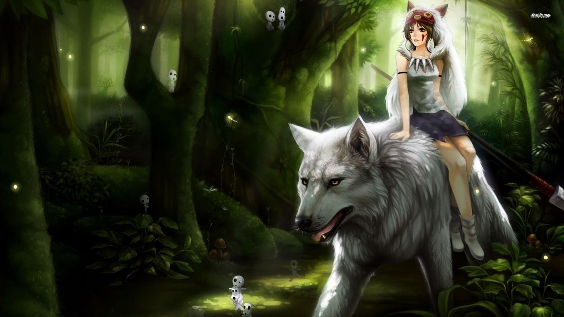 Papeis de parede Princess Mononoke Florestas Anime baixar imagens