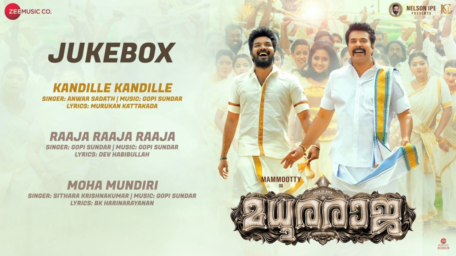 Madhuraraja Movie Audio Jukebox. Mammootty