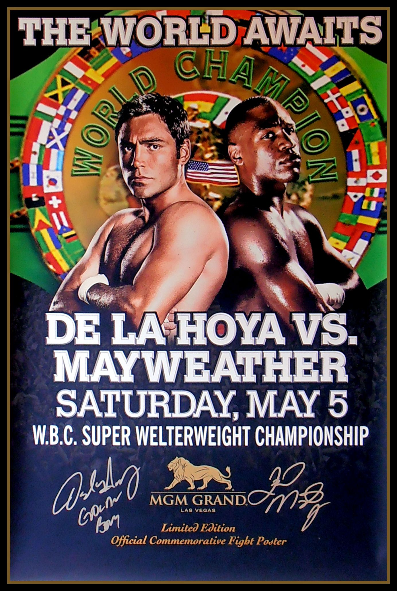 Floyd Mayweather vs Oscar De La Hoya. Sports. Boxing posters, Sport boxing, Boxing history