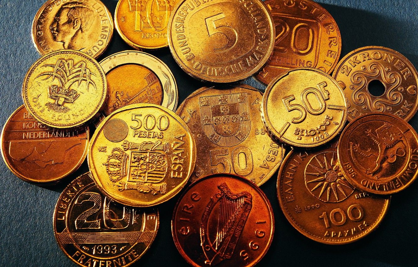 Wallpaper gold, coins, many image for desktop, section макро