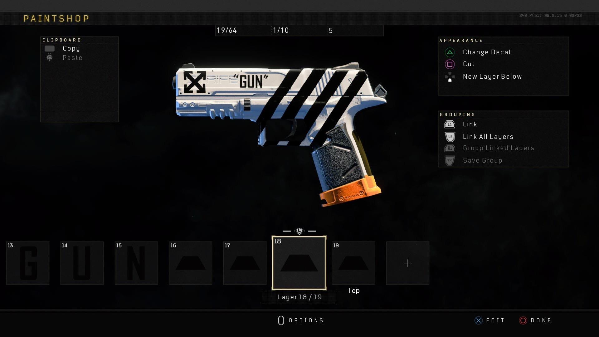 I tired to make an Off White gun, emphasis on TRIED