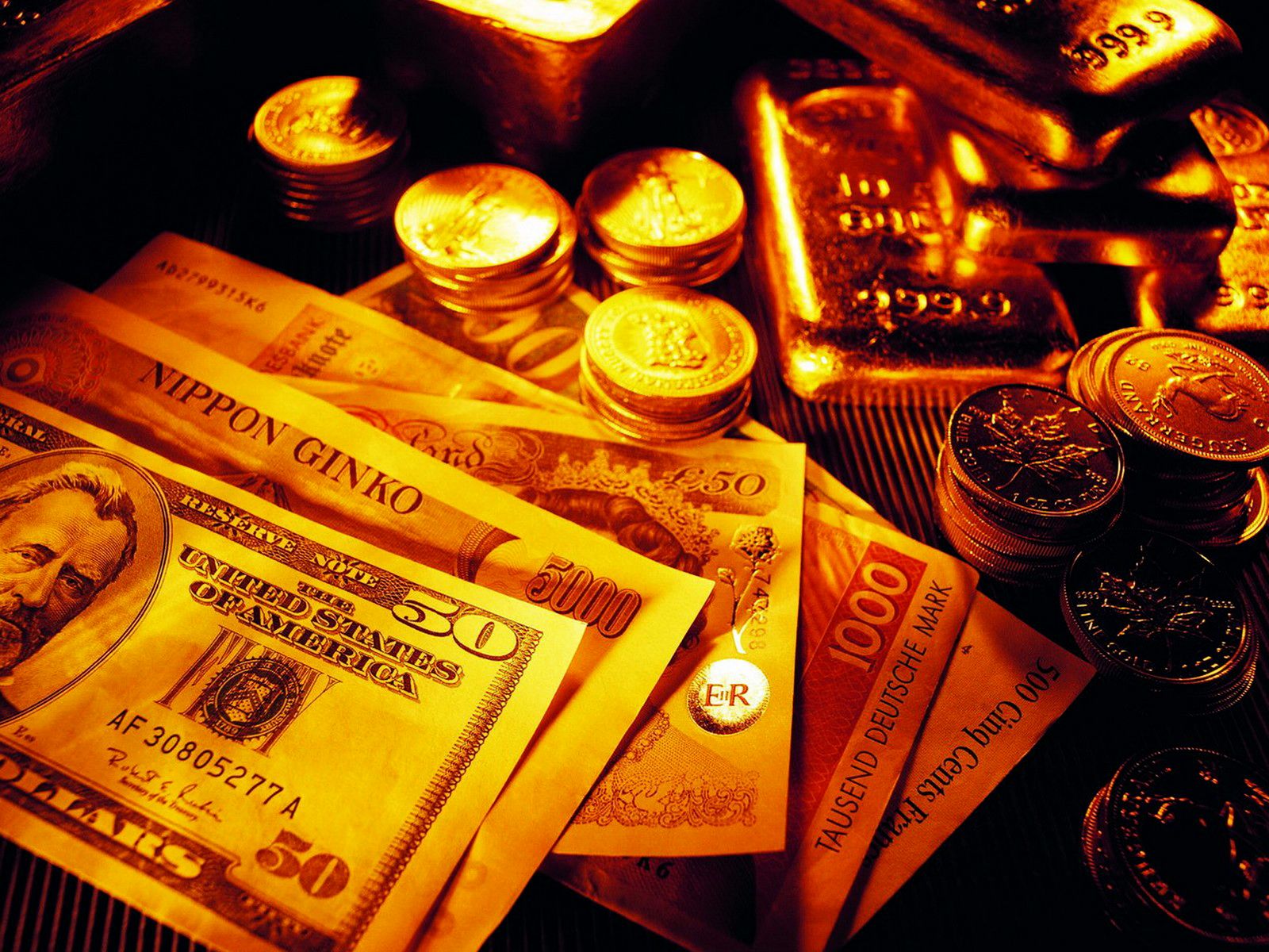 Gold Bars And Coins HD Wallpaper Bars Wallpaper & Background Download