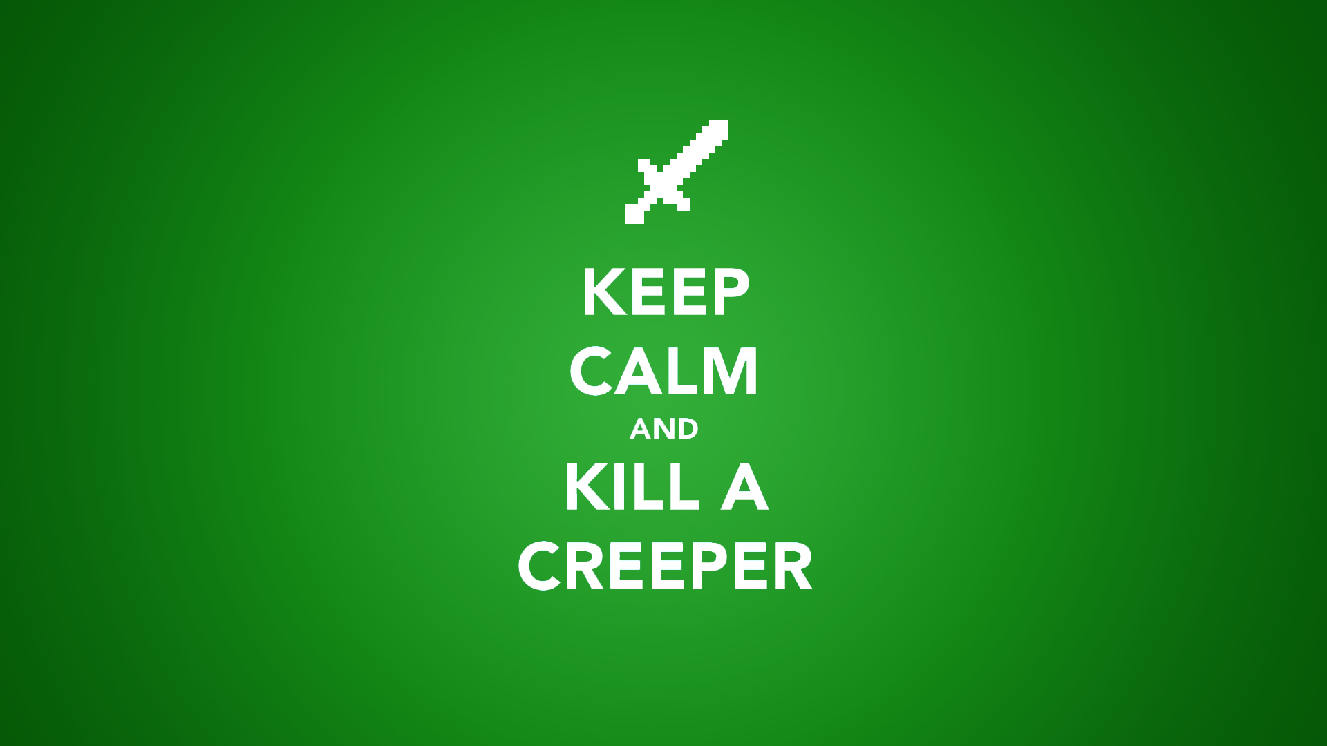 Minecraft Quote Wallpaper Keep Calm And Kill A Creeper