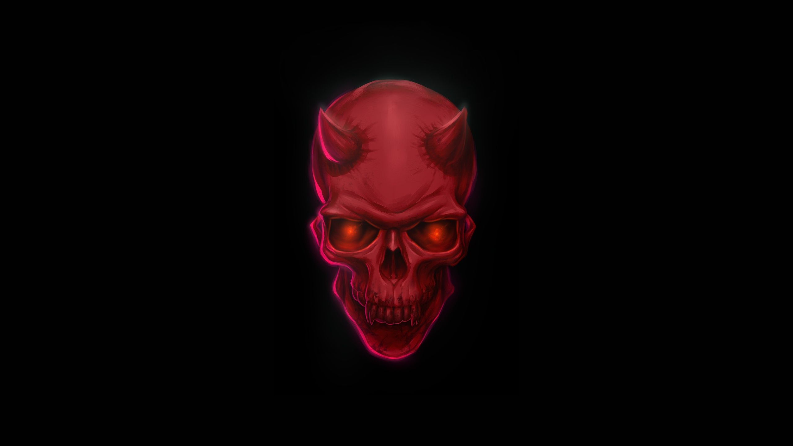 Red Devil Skull 8k 1440P Resolution HD 4k Wallpaper, Image, Background, Photo and Picture