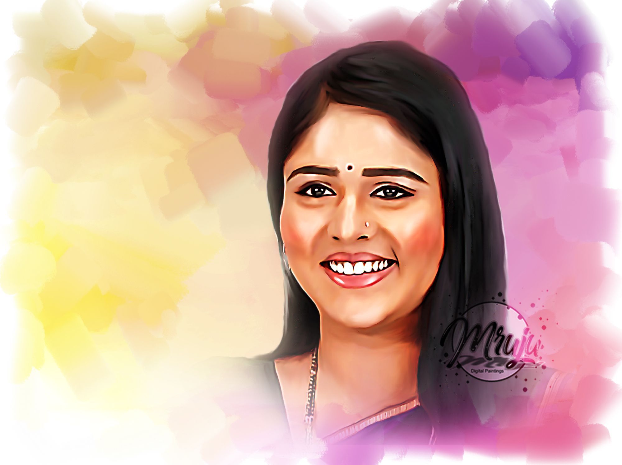 Tujhyat Jeev Rangala #Marathi Serial Actress Akshaya Deodhar #DigitalPainting