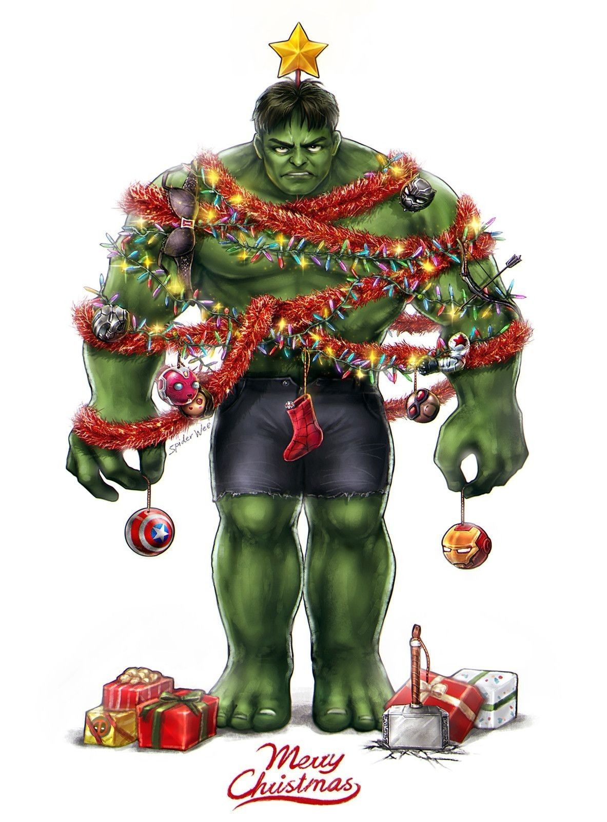 Christmas Hulk. Christmas comics, Superhero christmas, Hulk artwork