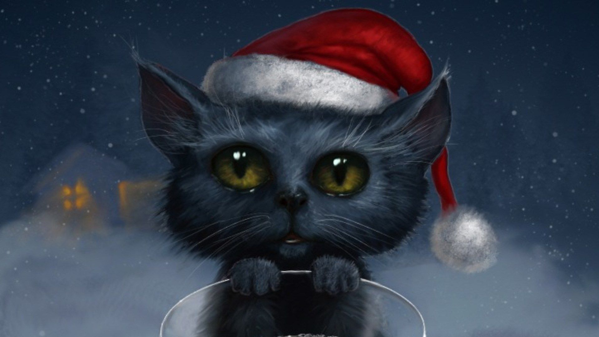 Free cat pic, 184 kB Murphy. Christmas cats, Cat art, Cat wallpaper