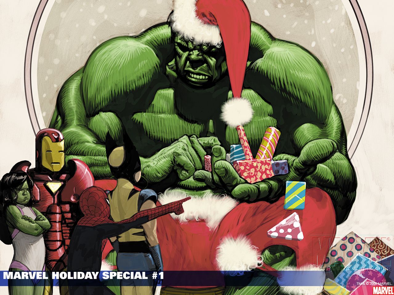 Wallpaper Marvel Christmas Picture