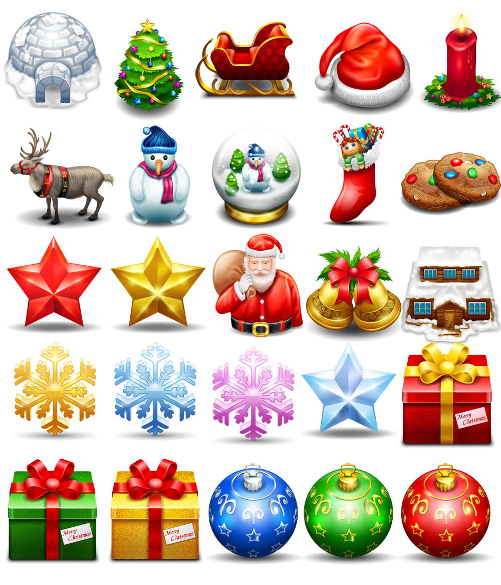 Free Christmas Icon Sets for Graphic and Web designers