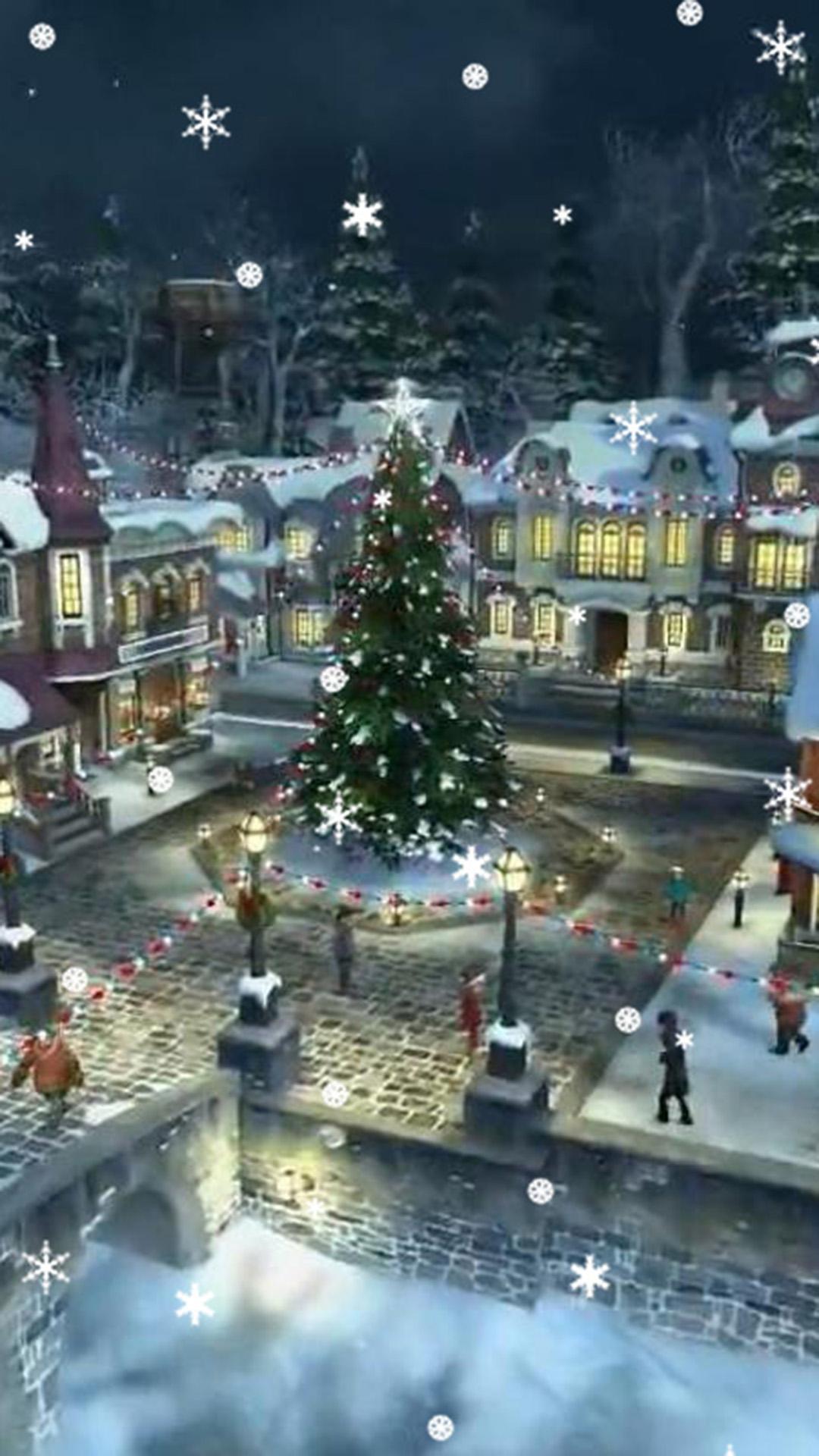 Winter Village video Live Wallpaper for Android
