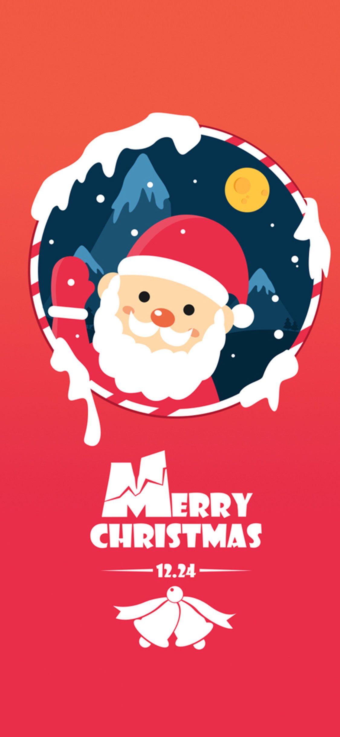 Red Santa Christmas Wallpaper iPhone Wallpaper & Background Download