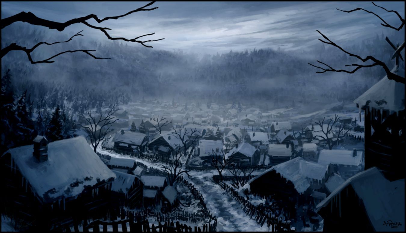 Little Village In Winter. All HD Wallpaper Gallery