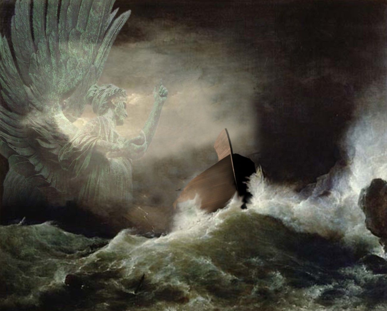 Bible Events: Noah's Ark. Noahs ark, Biblical art, Painting