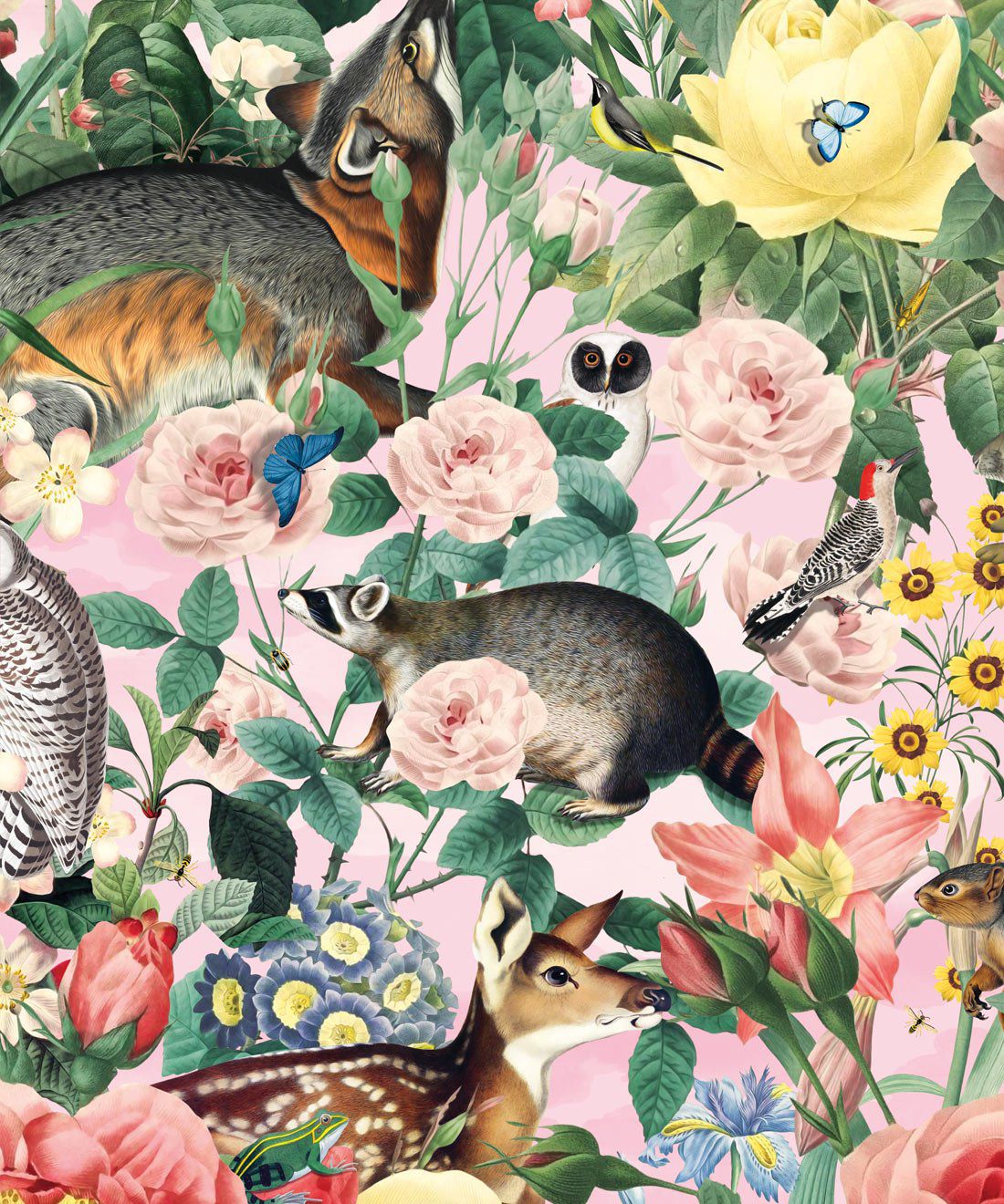 Bush Bouquet Spring Wallpaper • Woodland Wallpaper