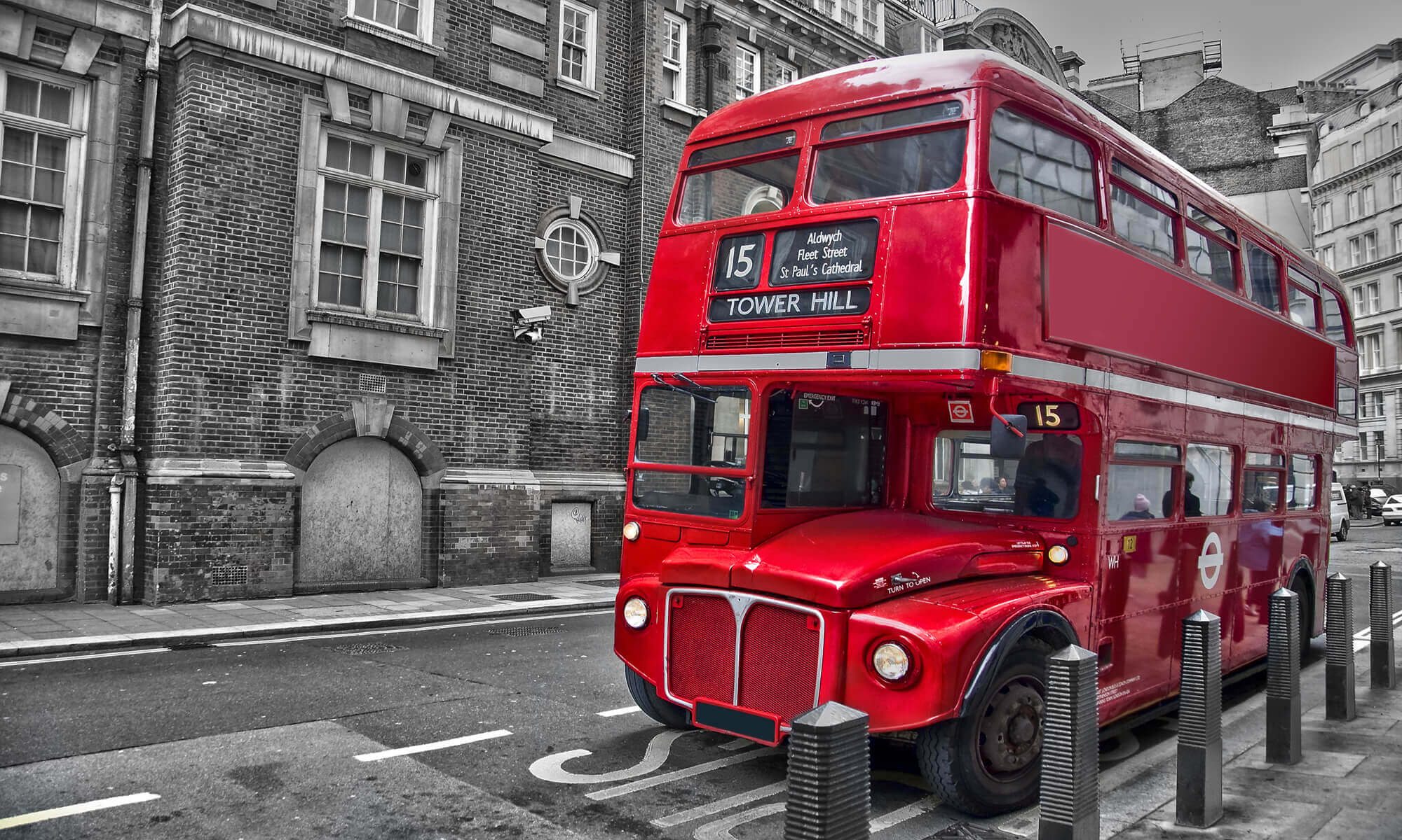 Iconic London Red Bus Wallpaper Murals UK
