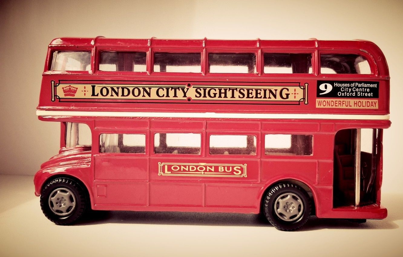 Wallpaper red, toy, England, London, bus, bus, small, london bus image for desktop, section макро