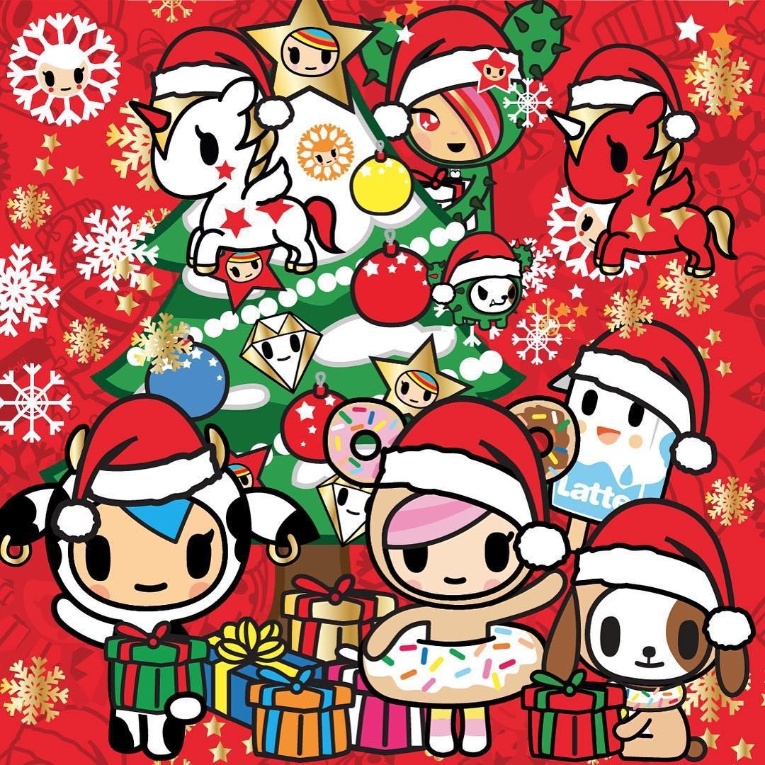 simonelegno on Instagram: “Another #Christmas has gone, did u get any present you were dream. Cute christmas wallpaper, Tokidoki characters, Cute kawaii drawings