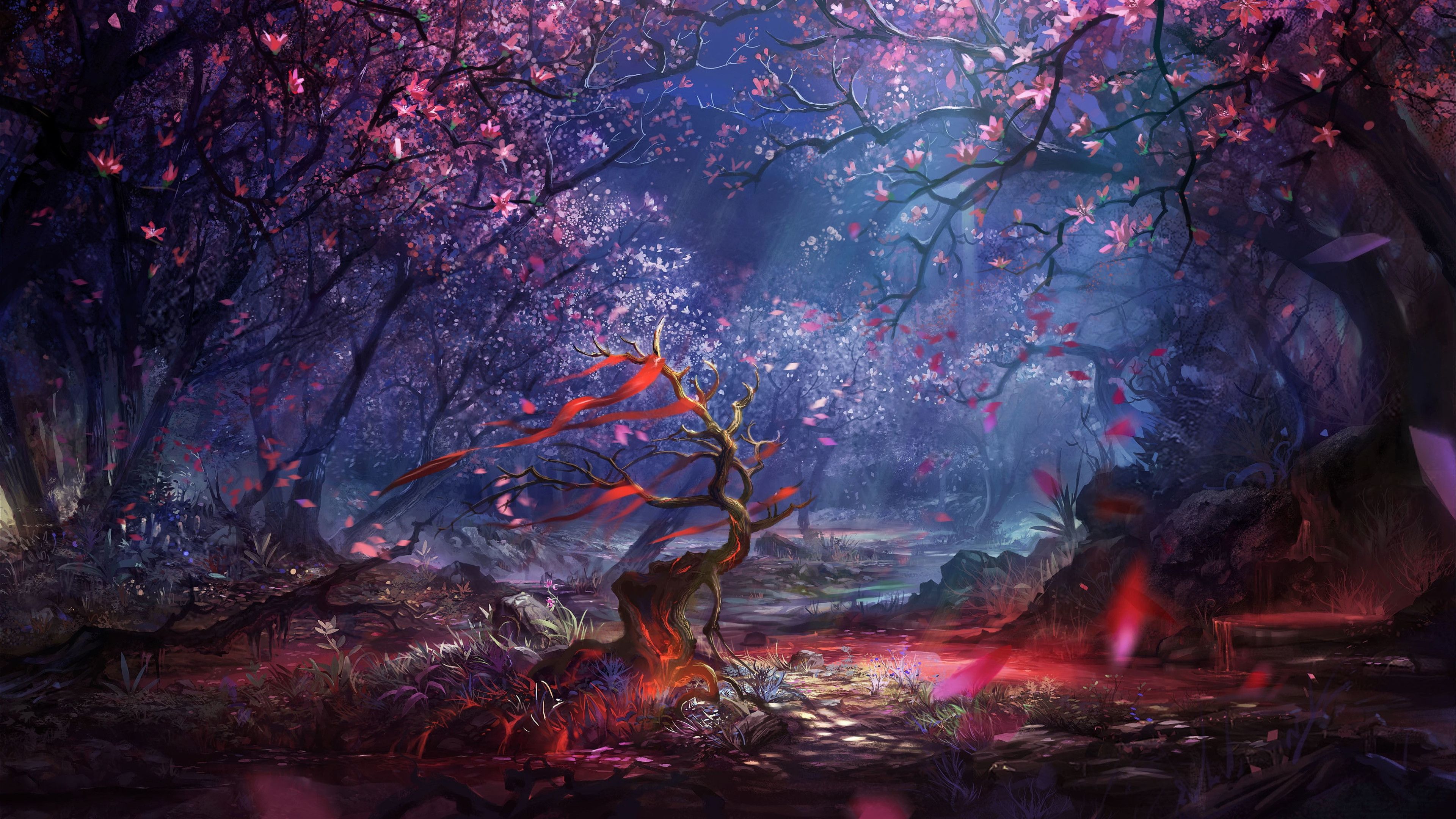 Fantasy Forest 4K wallpaper