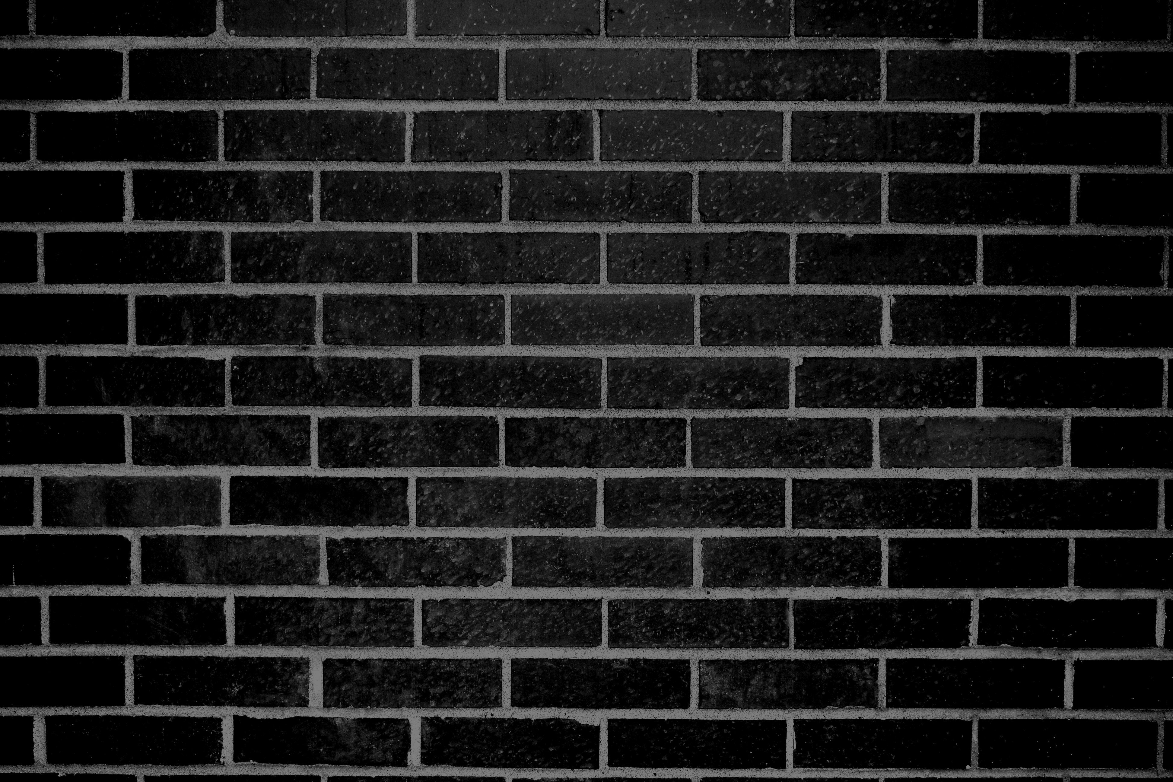 Black Brick Wall Texture Picture. Free