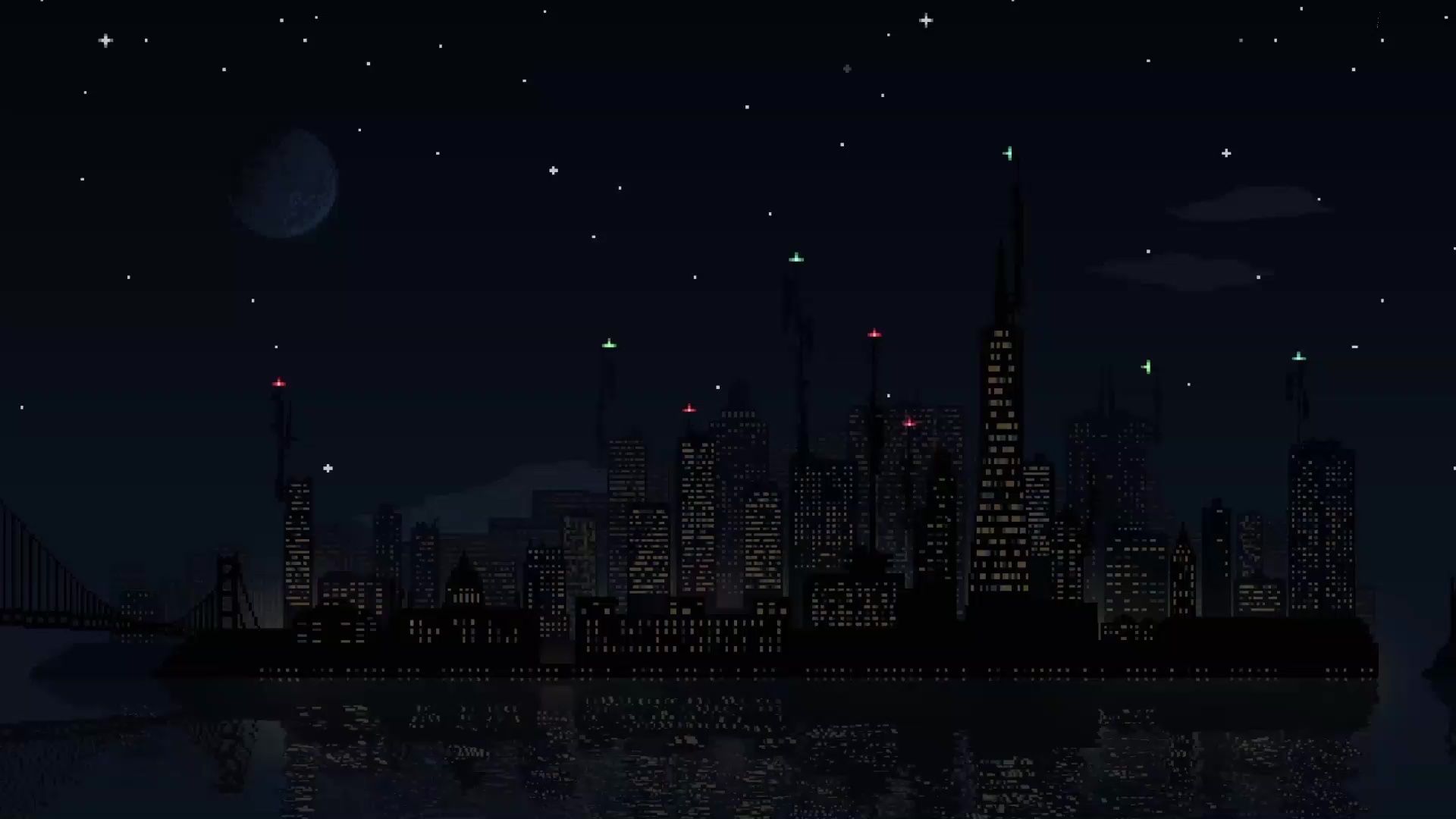 Midnight City Pixel Live Wallpaper