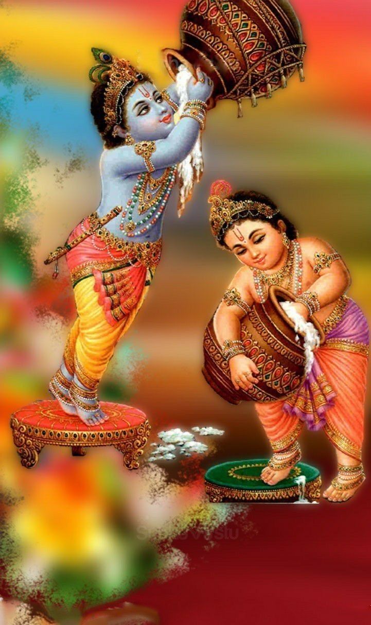 Krishna Balram. Baby krishna, Krishna statue, Krishna radha painting