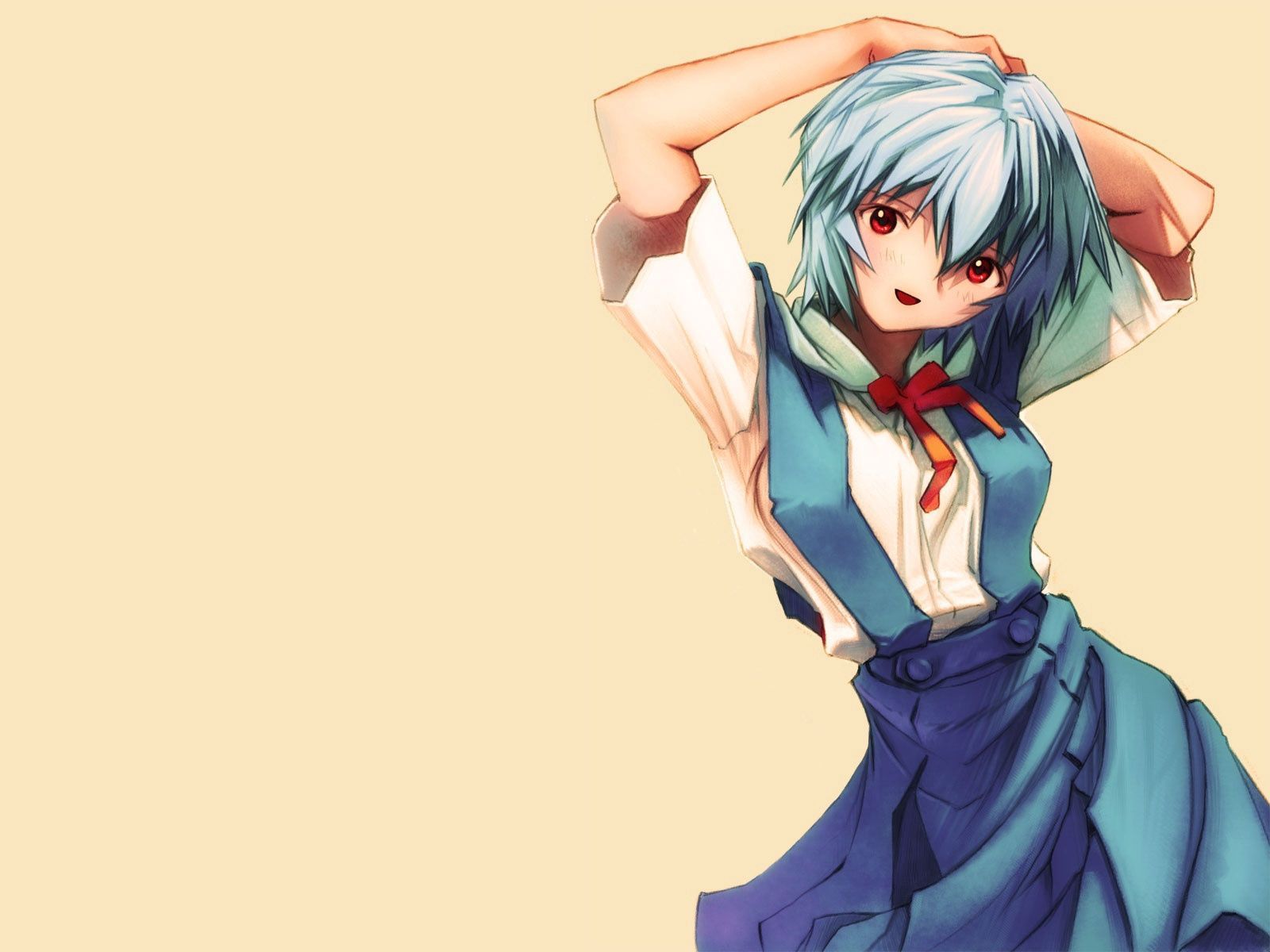 Download wallpaper 1600x1200 anime, girl, cute, dance, movement, gesture HD background