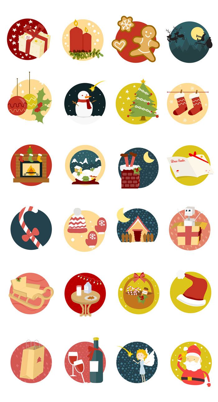 Freebie: Christmas Icon Set ( Icon, AI, PSD, EPS, PDF, SVG, PNG)