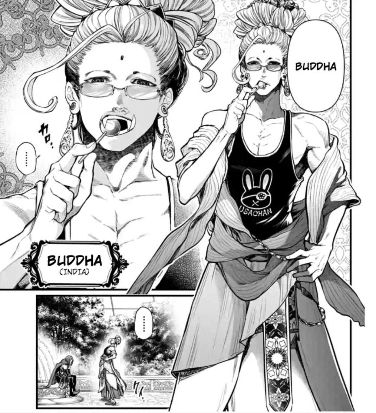 Buddha looks sick (Record of Ragnarok)follow up or reply to this content. Manga collection, Comic style art, Manga anime