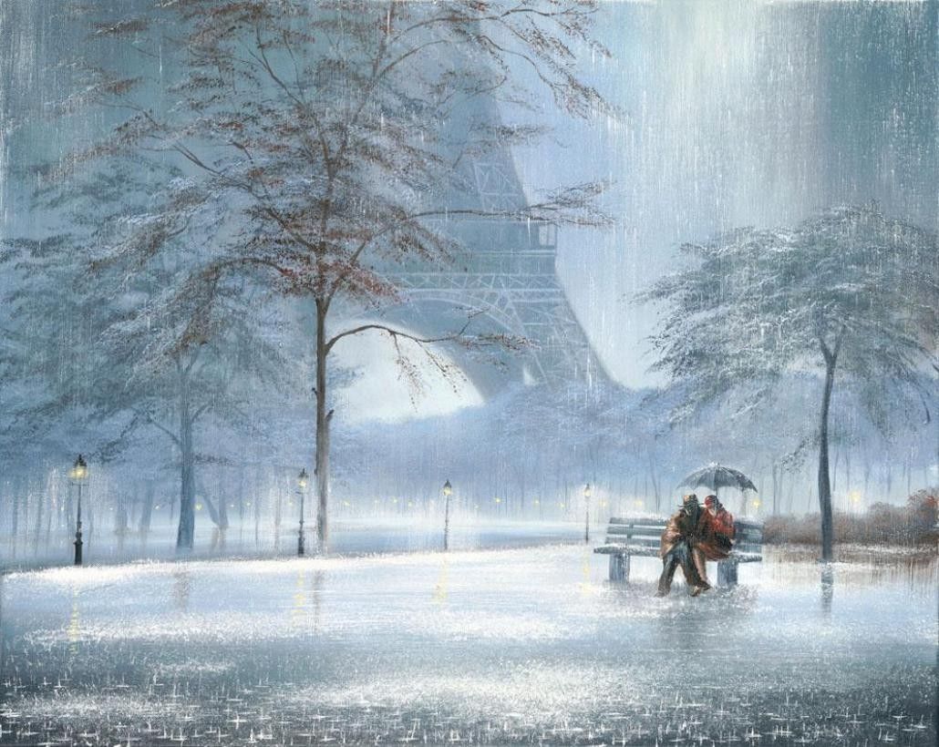 Winter Painting Wallpaper Free Winter Painting Background