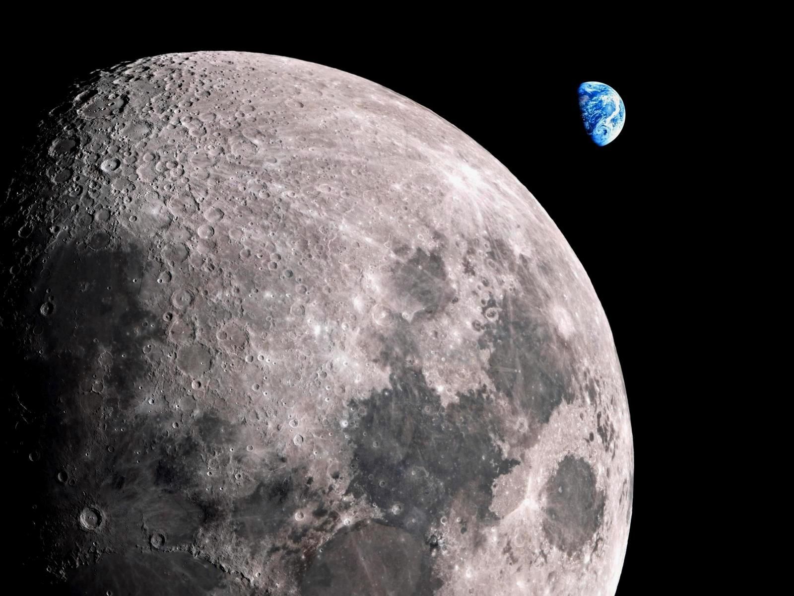Amazing Close Up Of The Moon. HD Photo. Earth Picture, Earth, Earth From Space