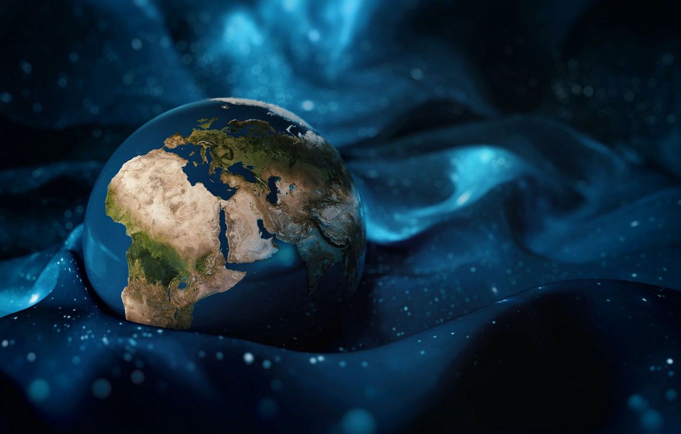 Wallpaper Earth, Close Up, Art, Macro, Textures, Planet, Still Life, Continents, 2k HD Background, Materials, Digital 2D Image For Desktop, Section макро