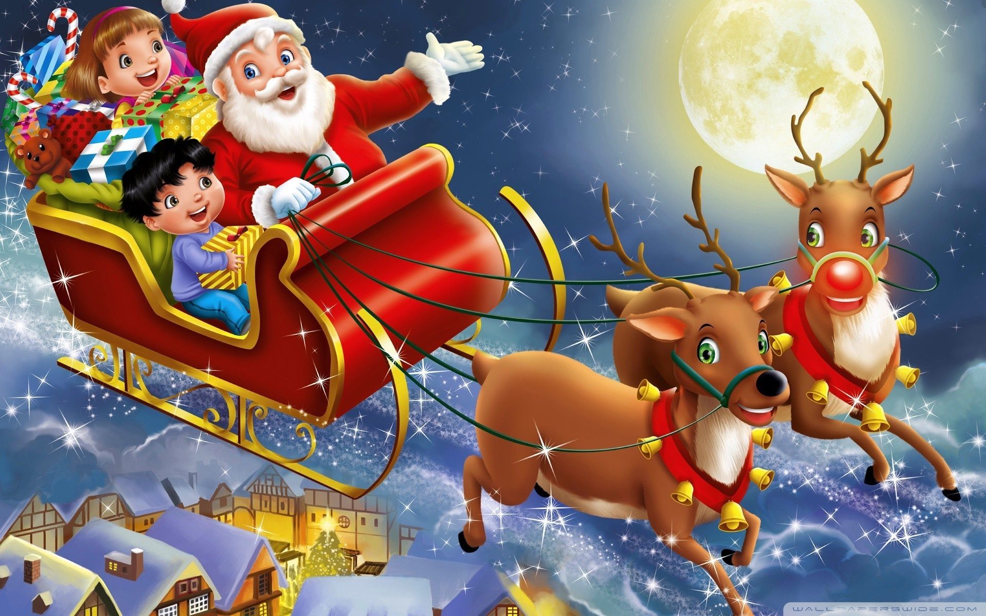 Christmas, Santa Claus Ultra HD Desktop Background Wallpaper for 4K UHD TV, Tablet