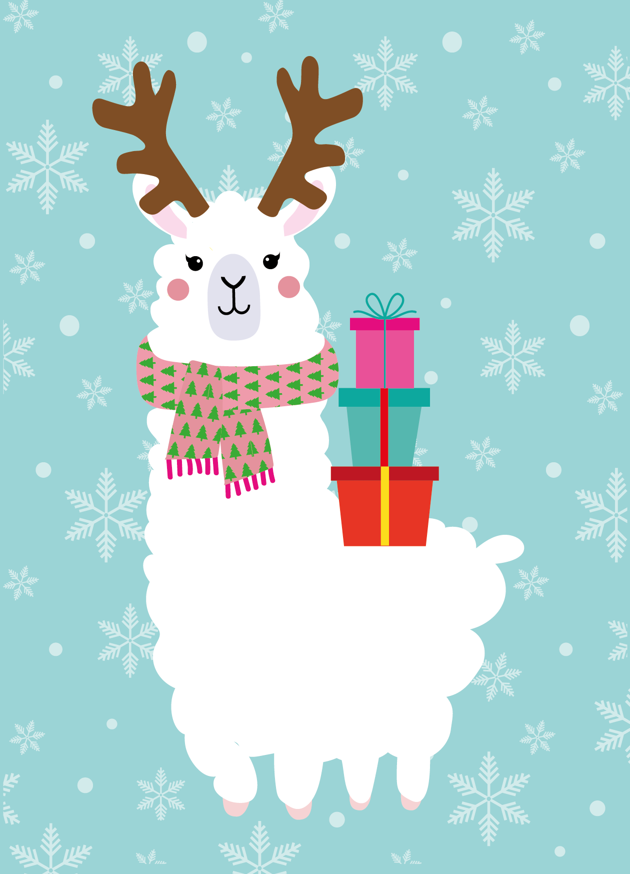 Christmas Lama Wallpapers - Wallpaper Cave