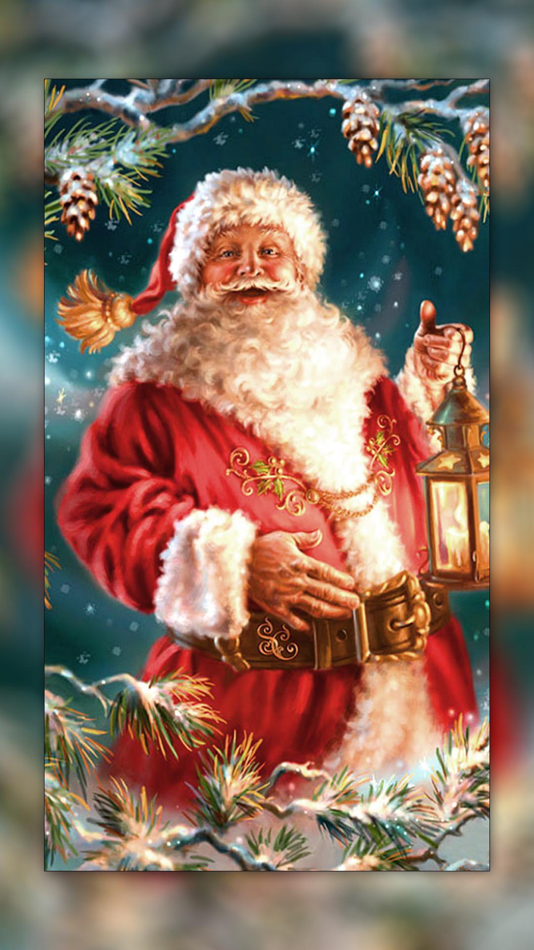 Santa Claus Wallpaper, Christmas Background for Android