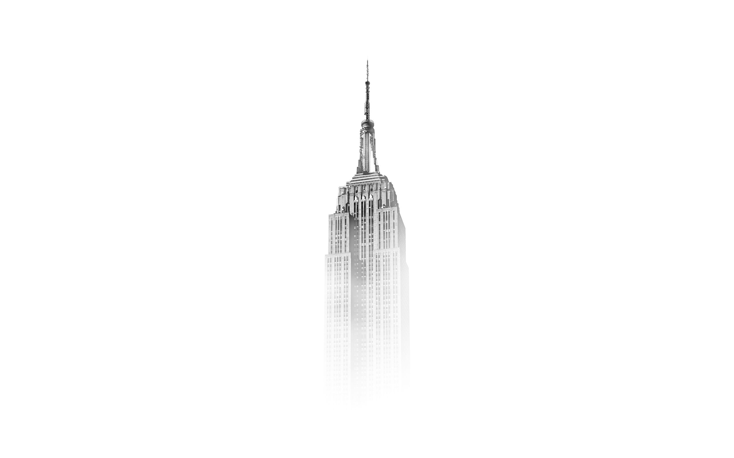 Daily Wallpaper: Empire State Building in Fog. I Like To Waste My Time