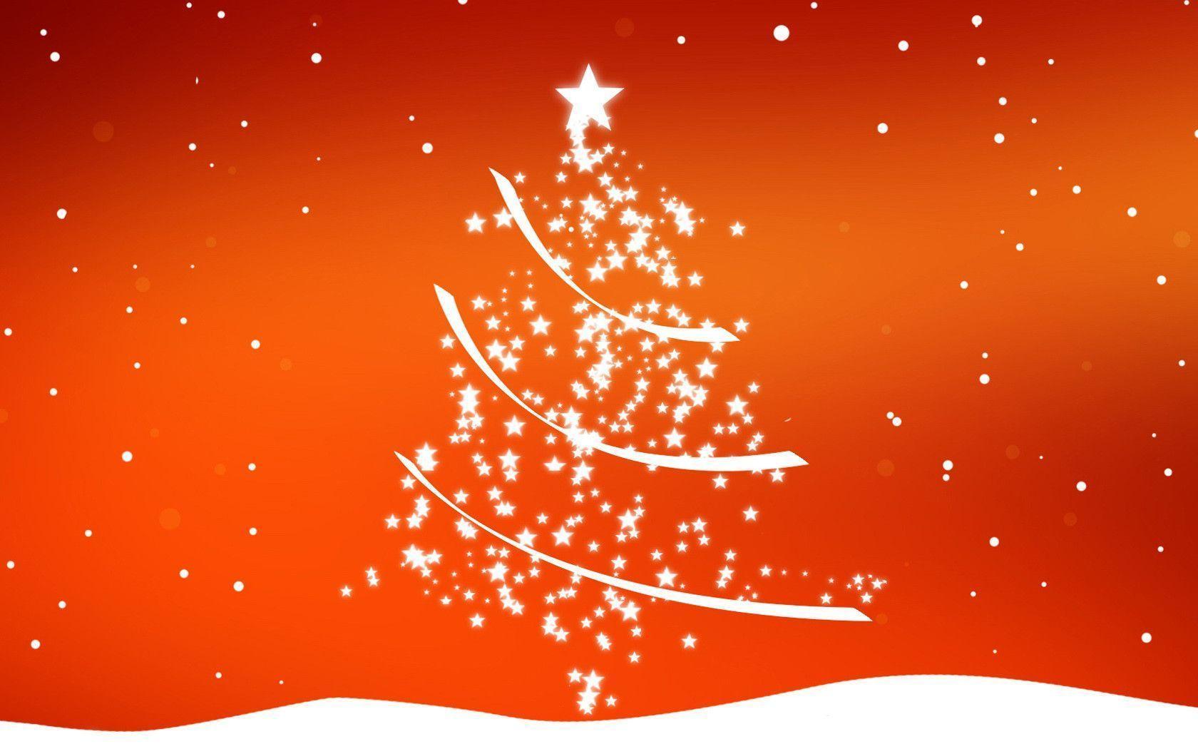 Orange Christmas Wallpaper