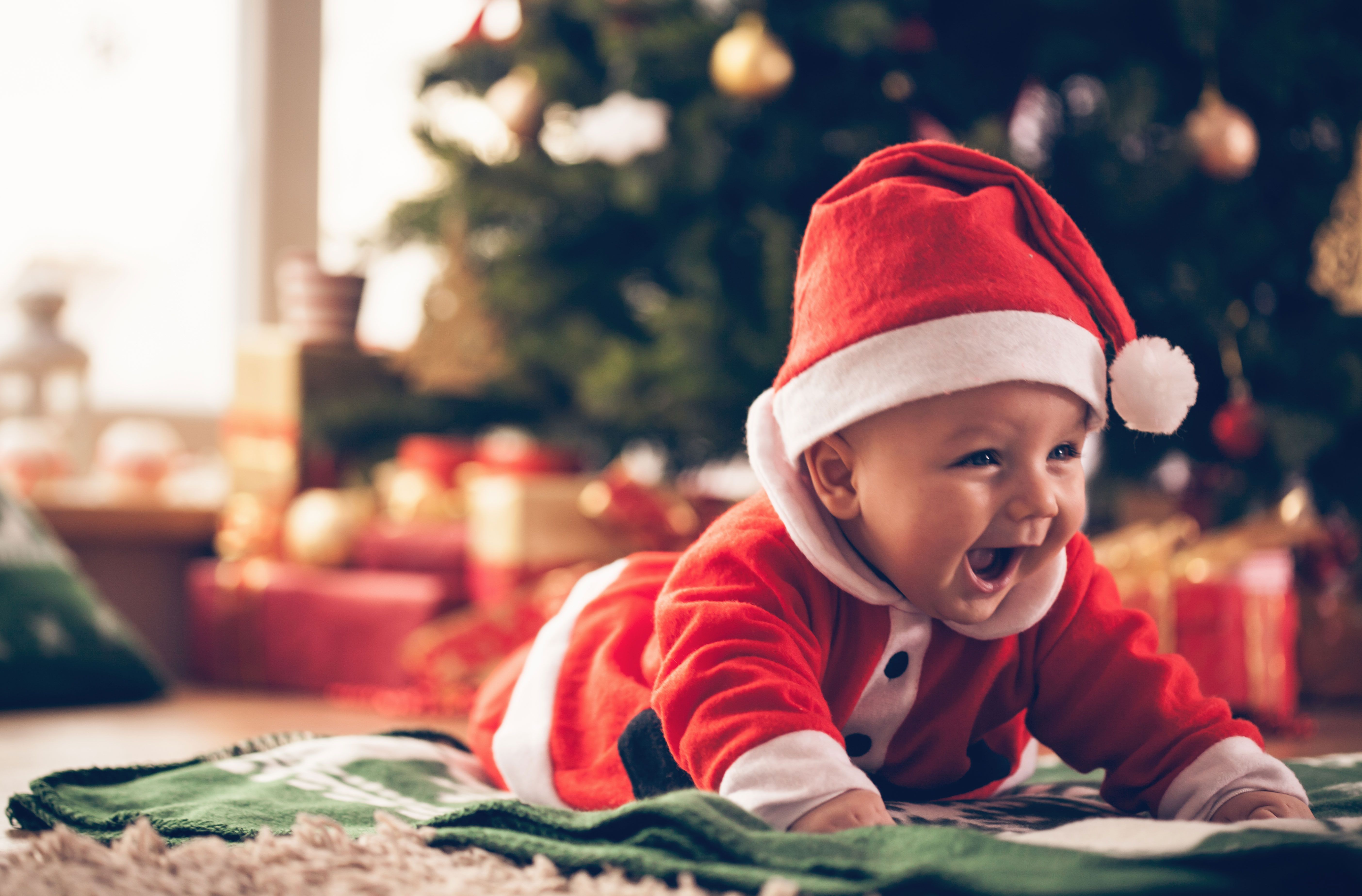 Christmas Baby Santa Outfit, HD Cute, 4k Wallpapers, Image, Backgrounds, Photos and Pictures