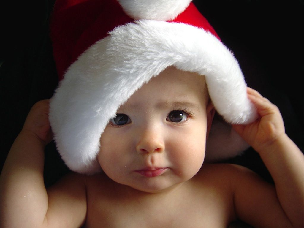 Cute Christmas Baby Wallpapers in jpg format for free download