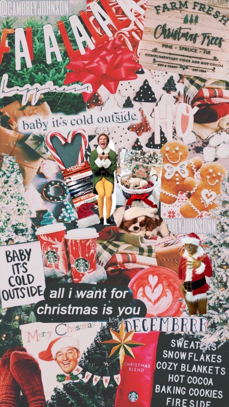 christmas vibe>anything. Christmas collage, Cute christmas wallpaper, Christmas phone wallpaper