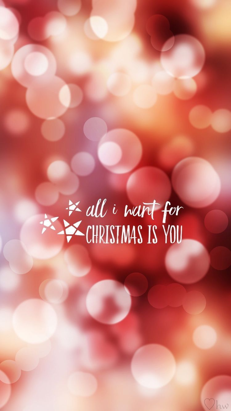All I Want for Christmas is You Wallpaper. #Christmas #Winter #Festive #Holiday #Quote. Xmas wallpaper, Wallpaper iphone christmas, Christmas wallpaper