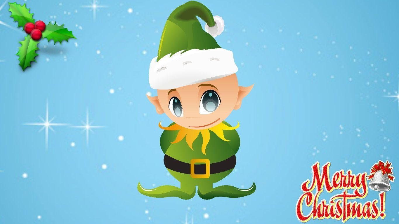 Christmas Elf Wallpaper HD Background