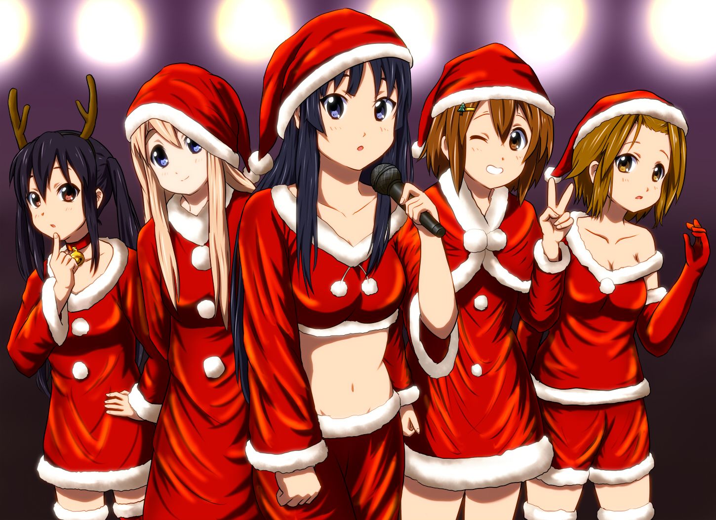 Anime Christmas Santa Girl
