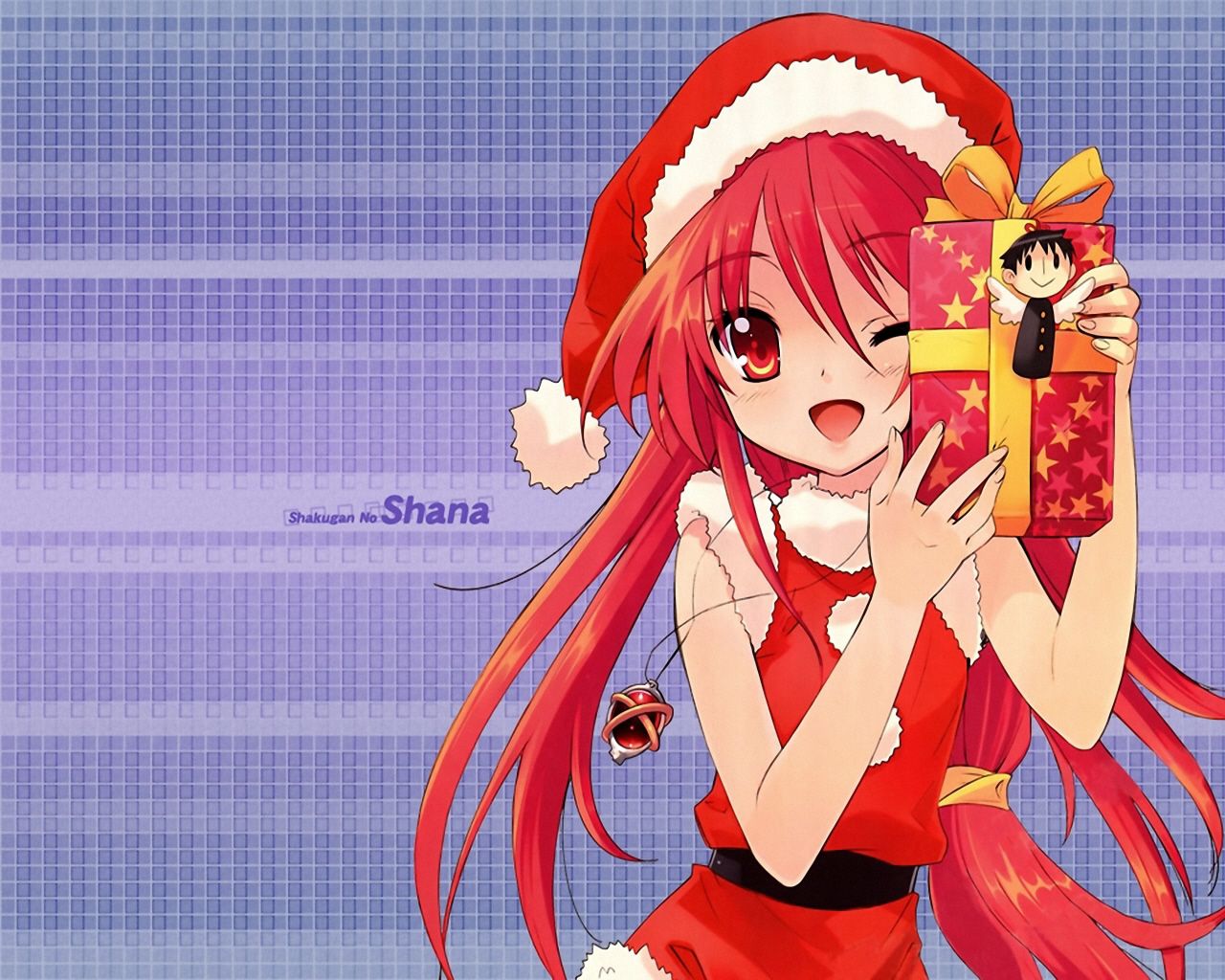 Anime Christmas Girls 9 Wide Wallpaper
