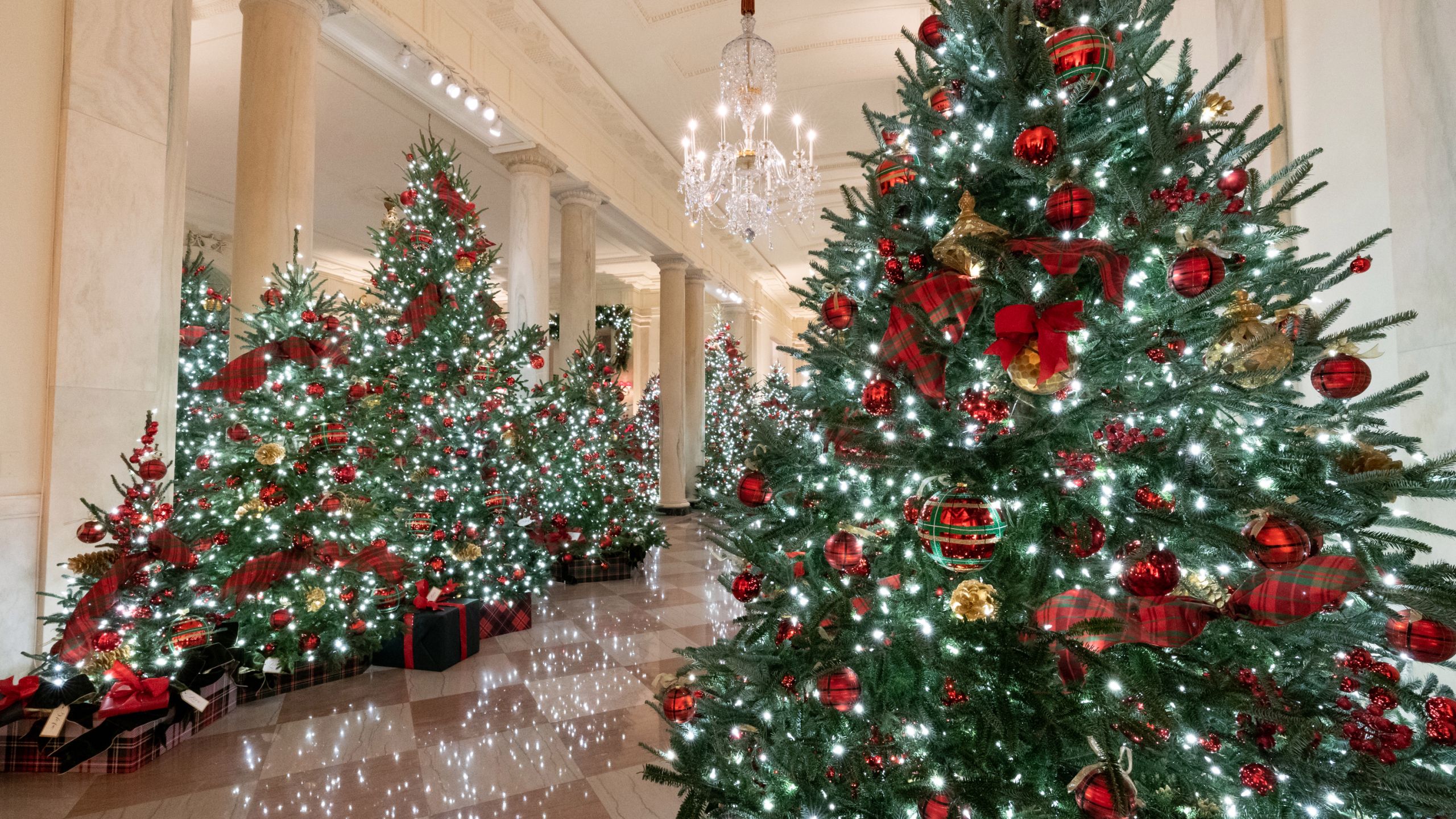 Photos show First Lady Melania Trump's 2020 White House Christmas decor
