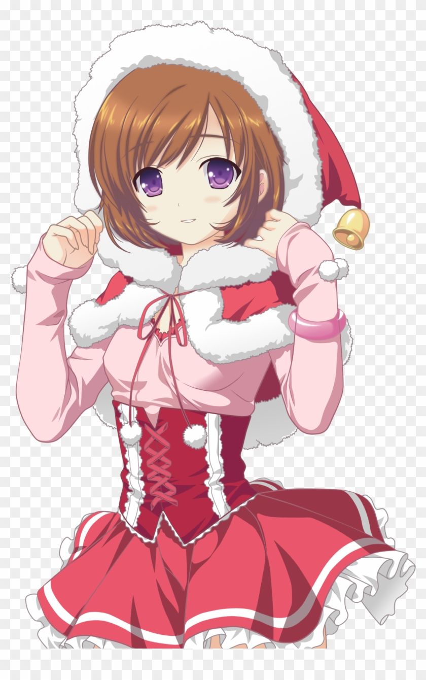 View Santa Girl Vector By N8 81 D7zsjnd, Christmas Anime Girl, HD Png Download