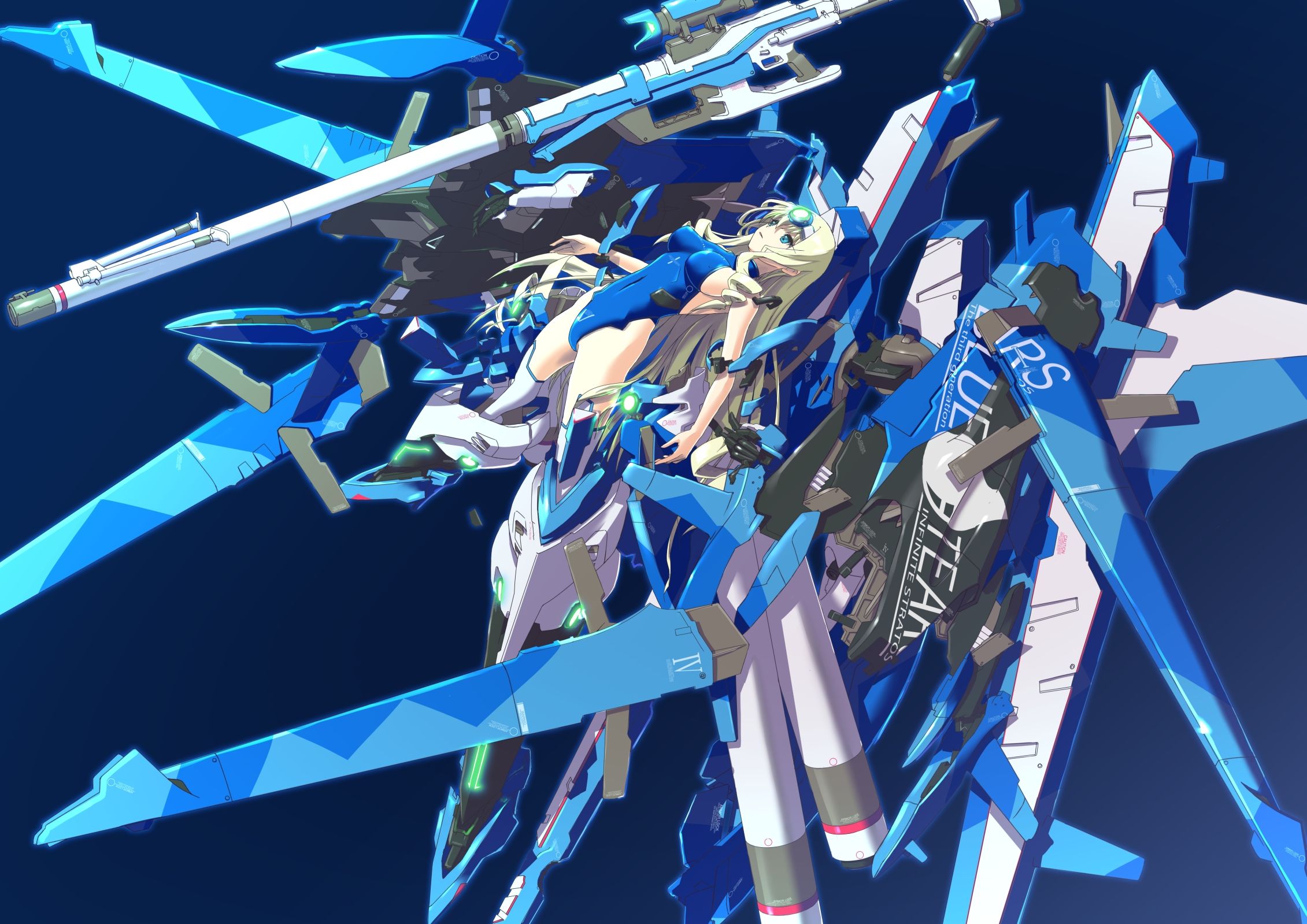 Infinite stratos blonde hair blue blue eyes cecilia alcott infinite stratos mechagirl nenchi wallpaperx1599